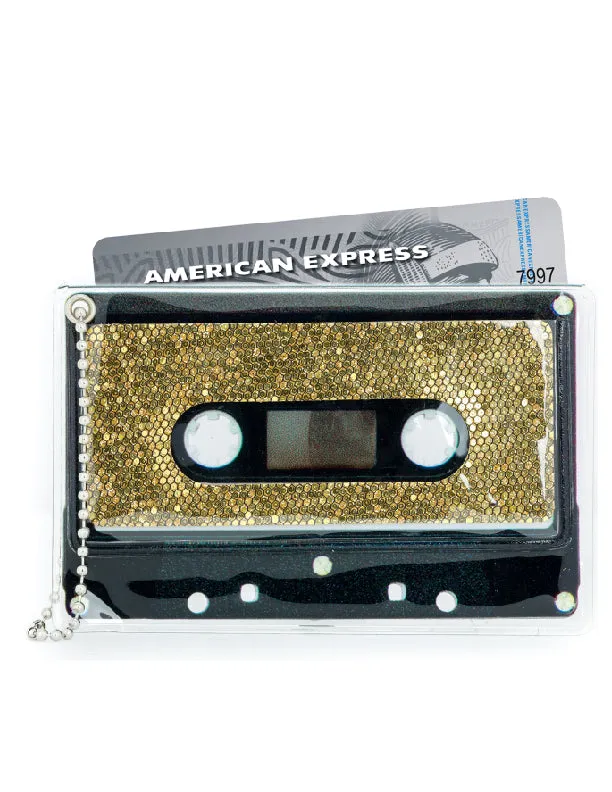 Retro Cassette Tape | Deco Sticker Tag | GLAM Gold