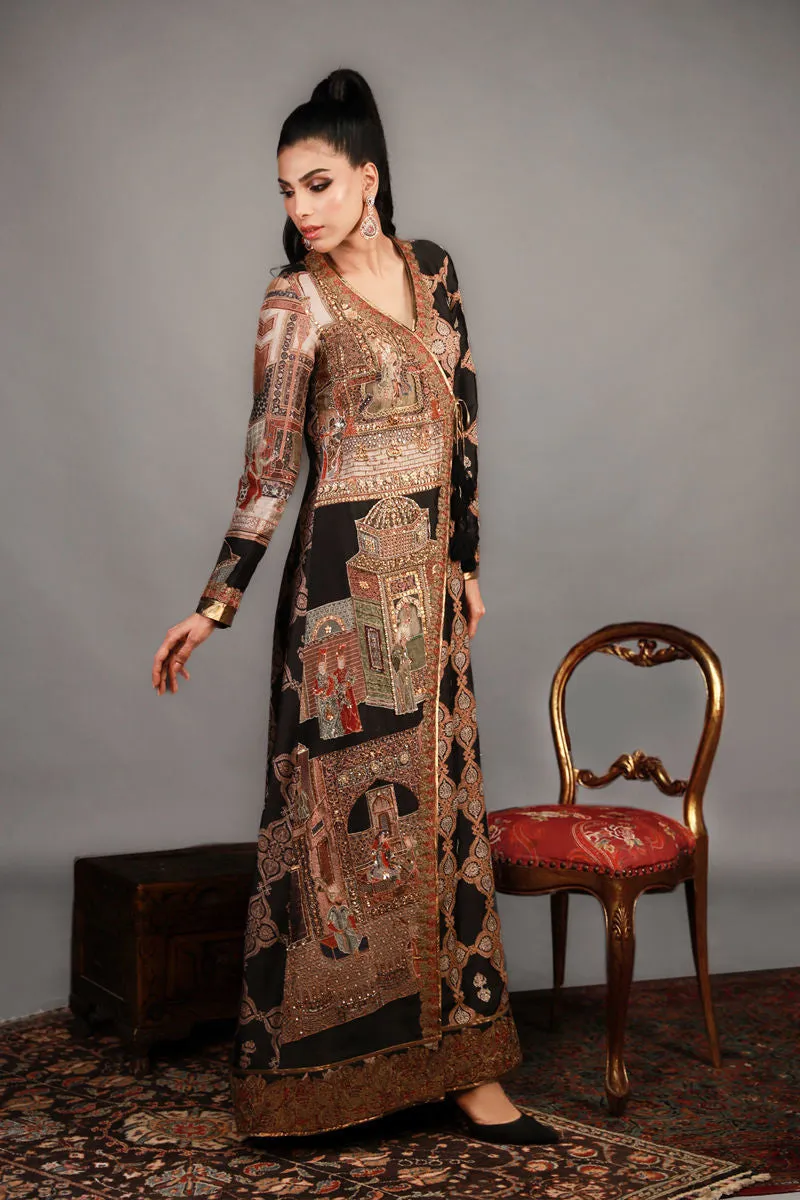 Shamaeel - TRE-14 - Sheesha Silk and Khaddi Silk - 2 Piece