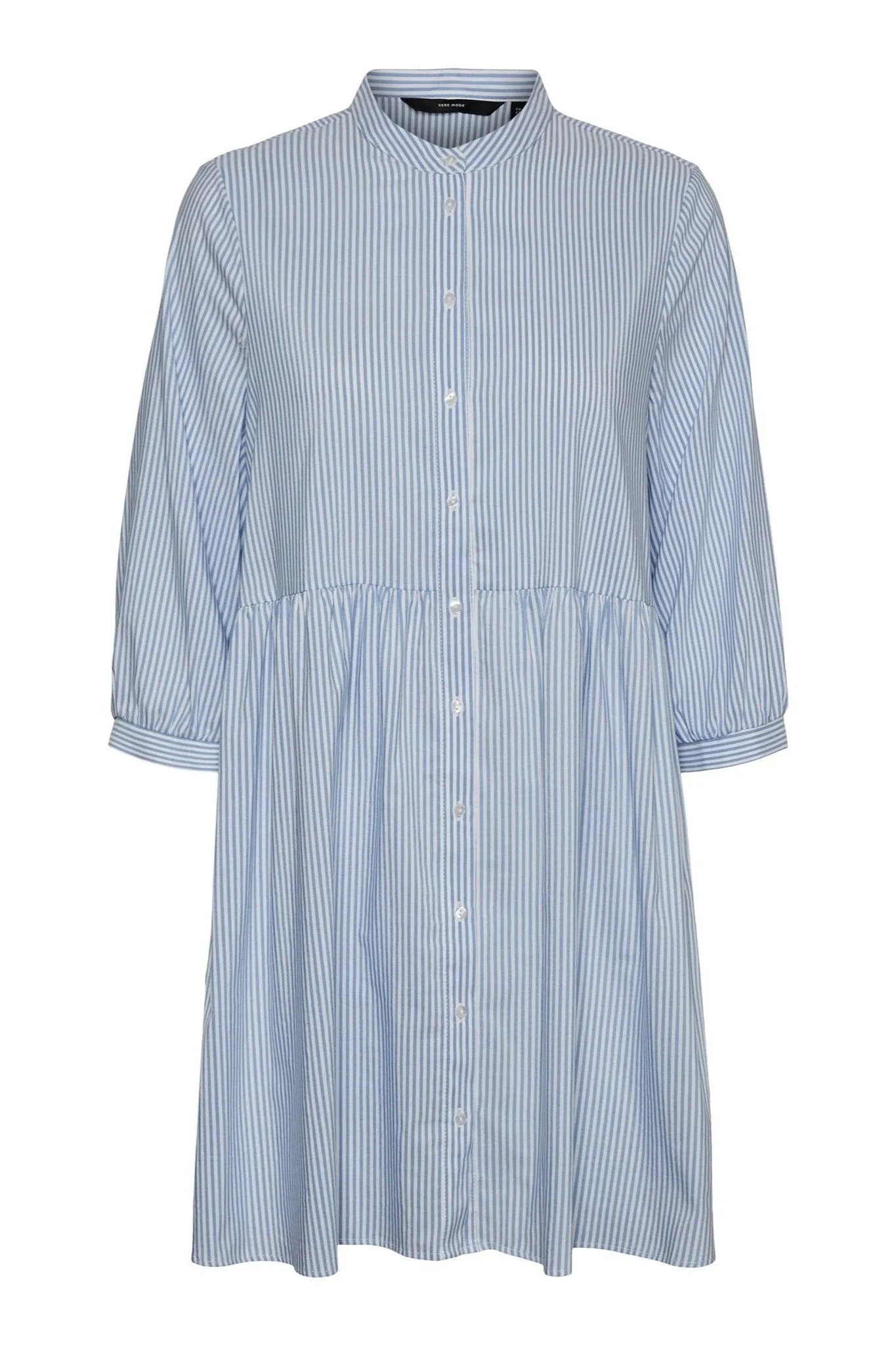 Sisi 3/4 Dress - Blue / White Striped