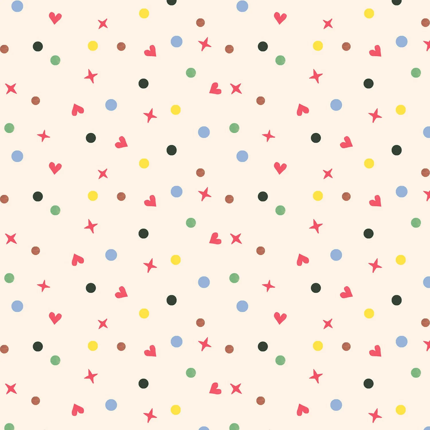 Story Time | Happy Dot Ecru by Jill McDonald for P&B Textiles | STIM 5595 E