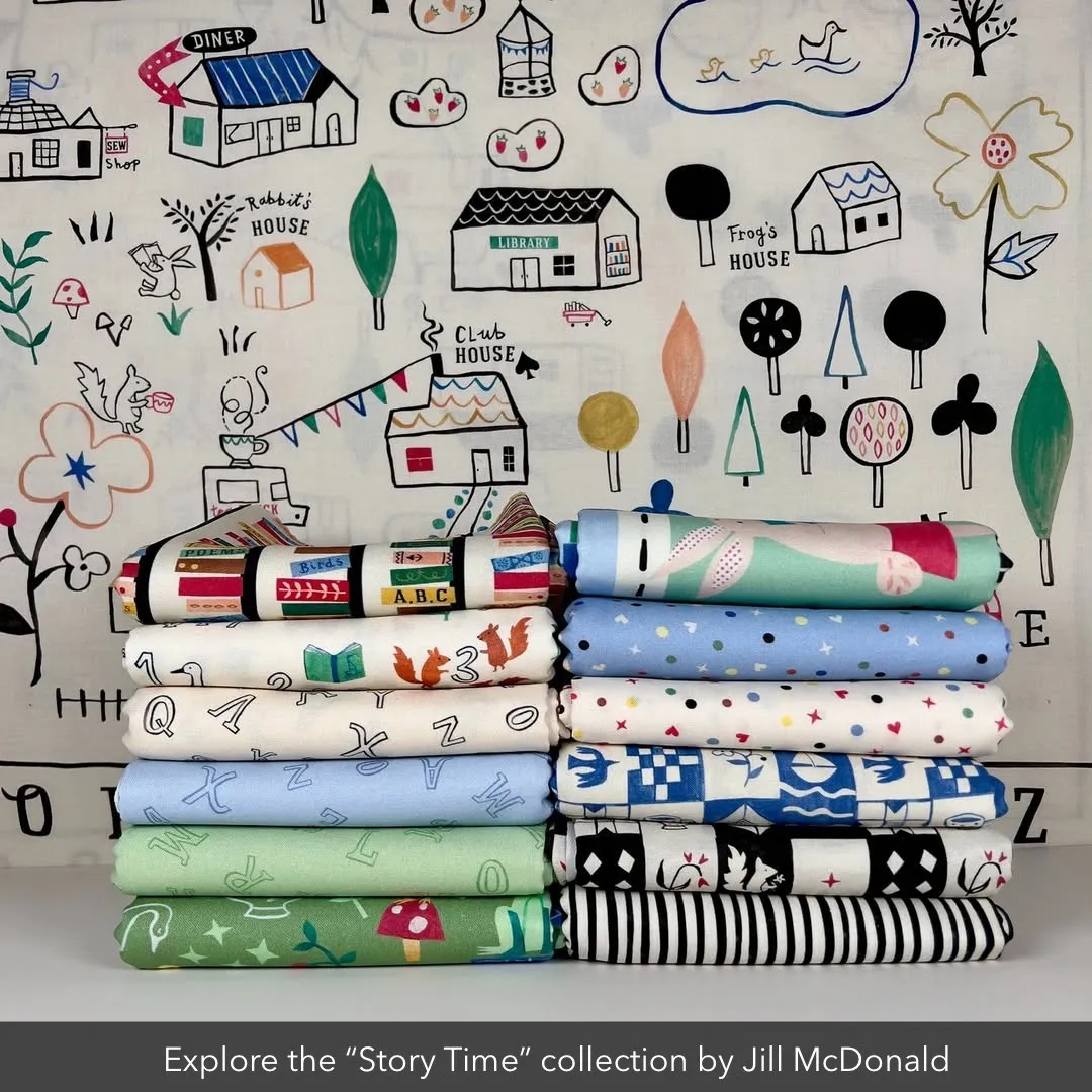 Story Time | Happy Dot Ecru by Jill McDonald for P&B Textiles | STIM 5595 E