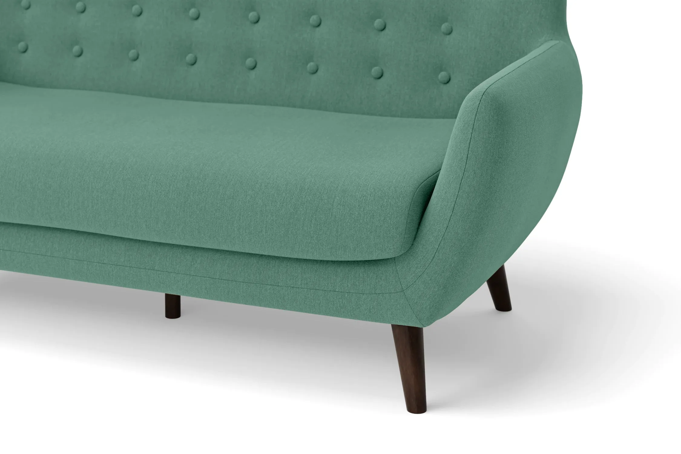 Terni 3 Seater Sofa Mint Green Linen Fabric