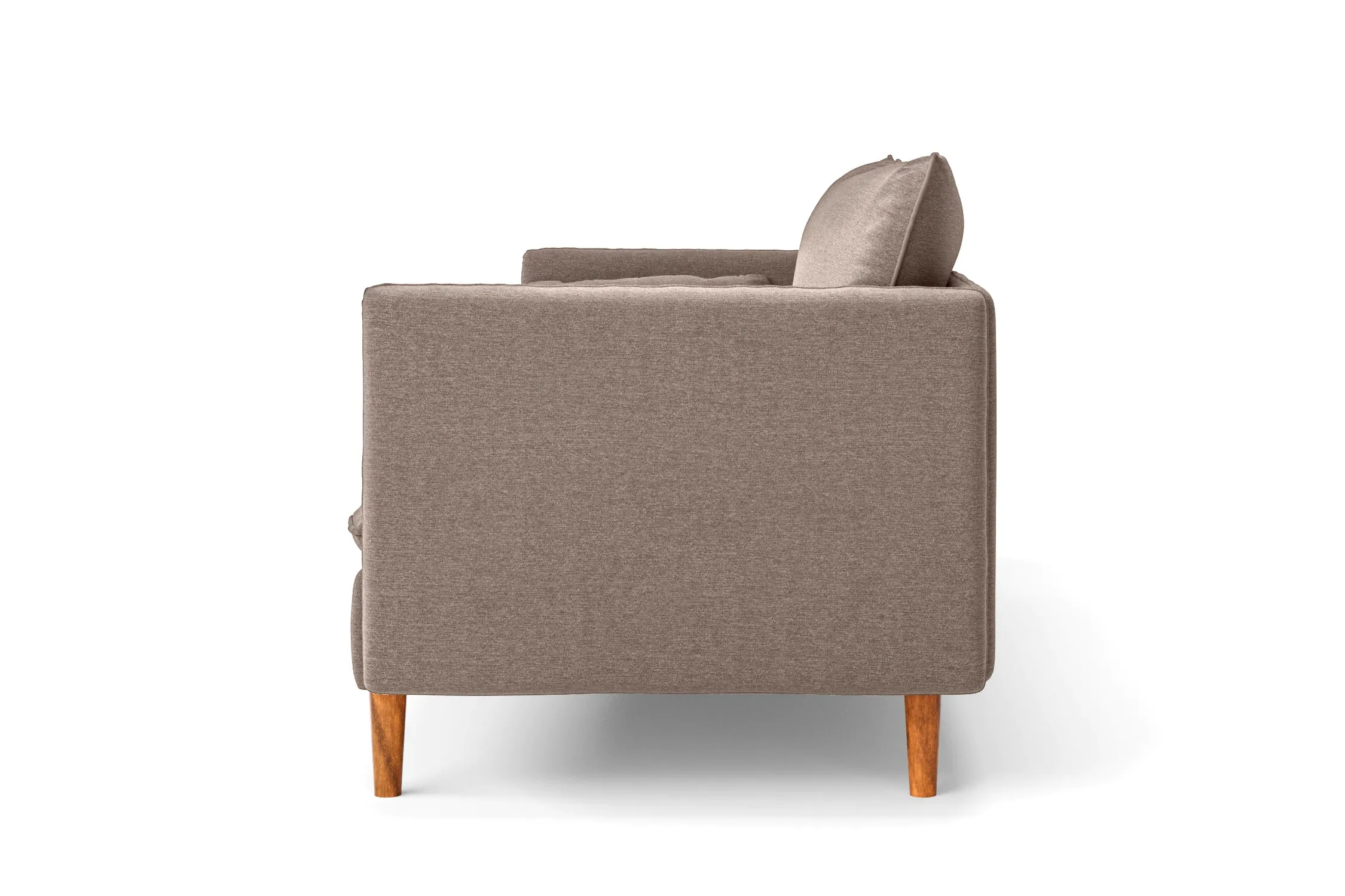 Tirreni 3 Seater Sofa Caramel Linen Fabric