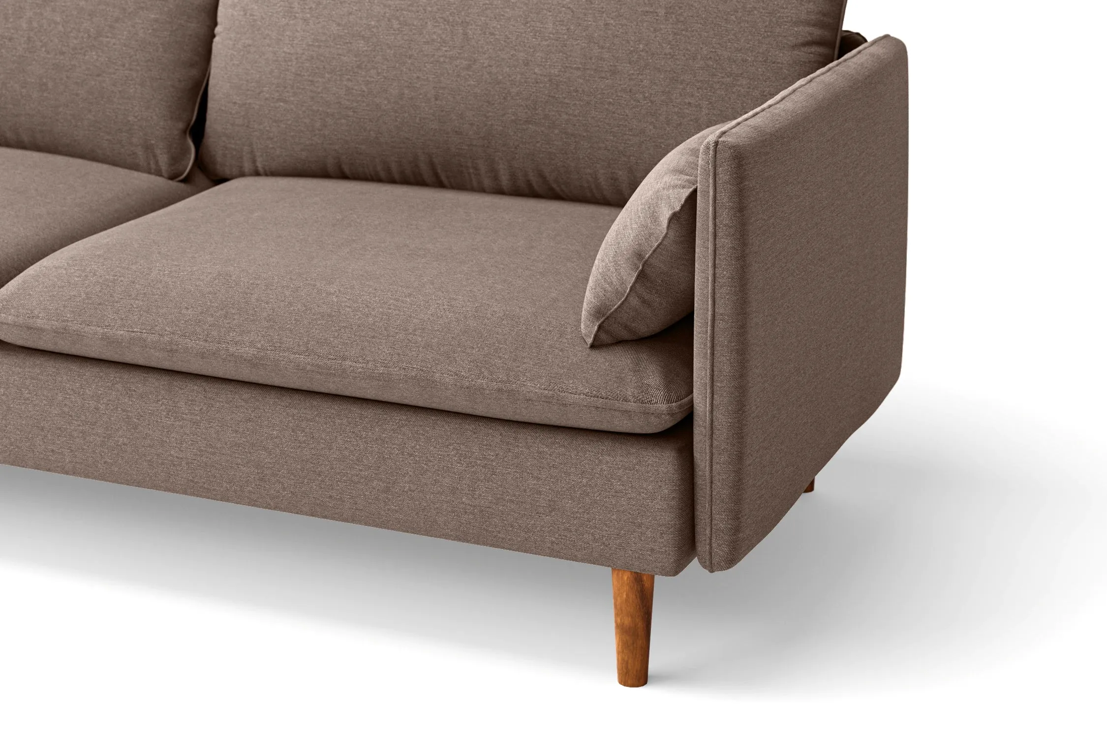 Tirreni 3 Seater Sofa Caramel Linen Fabric