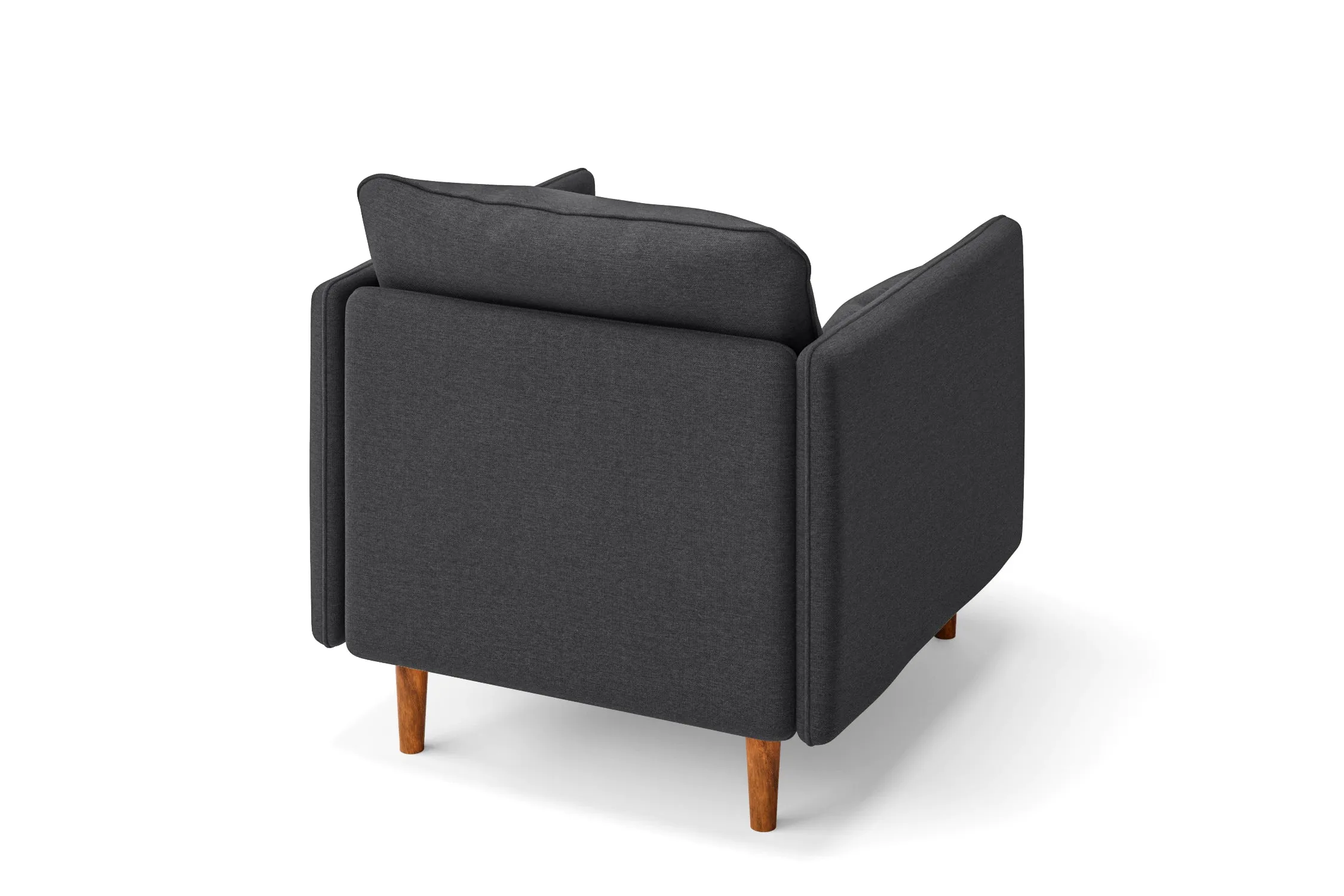 Tirreni Armchair Dark Grey Linen Fabric
