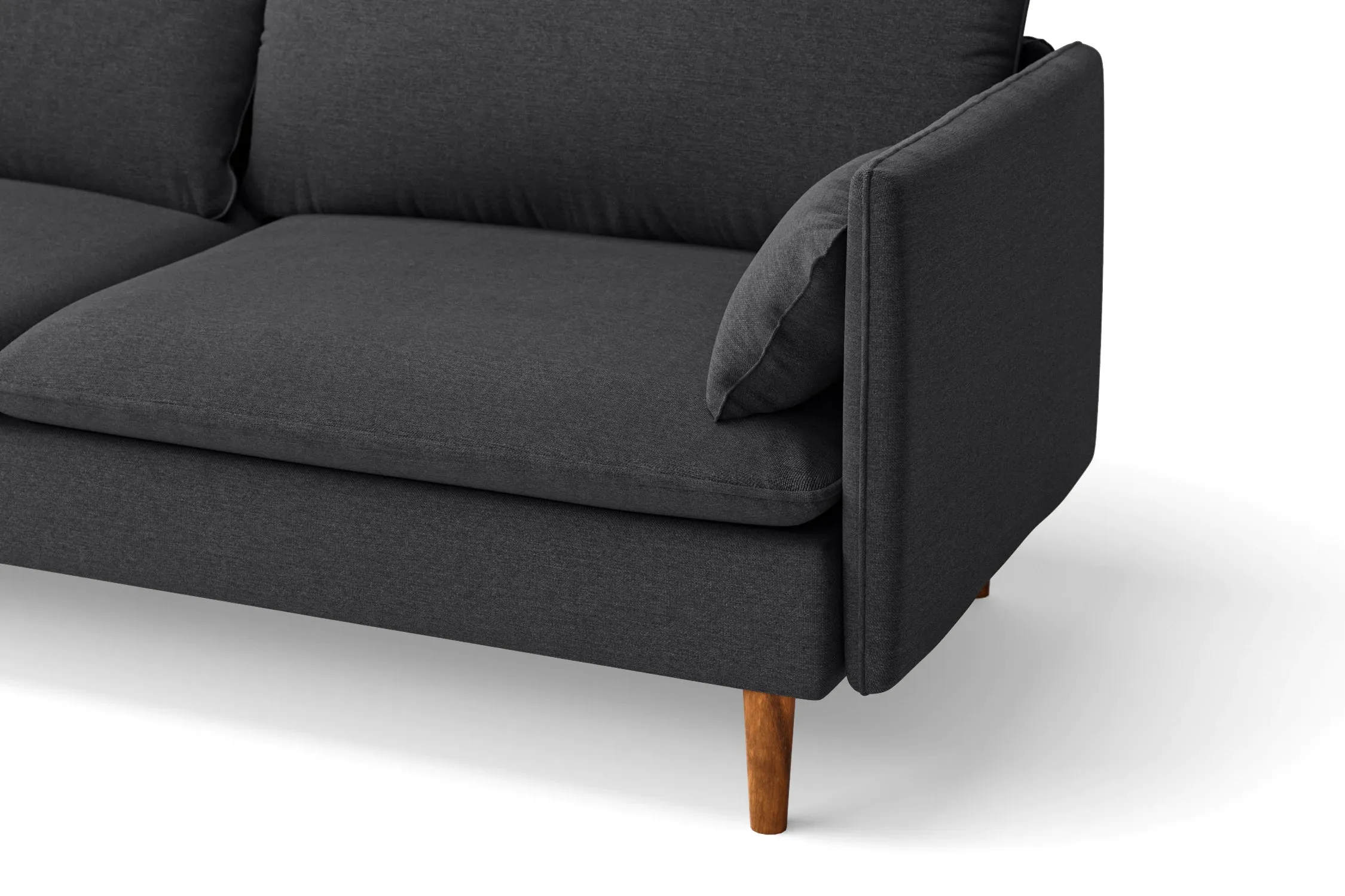 Tirreni Armchair Dark Grey Linen Fabric