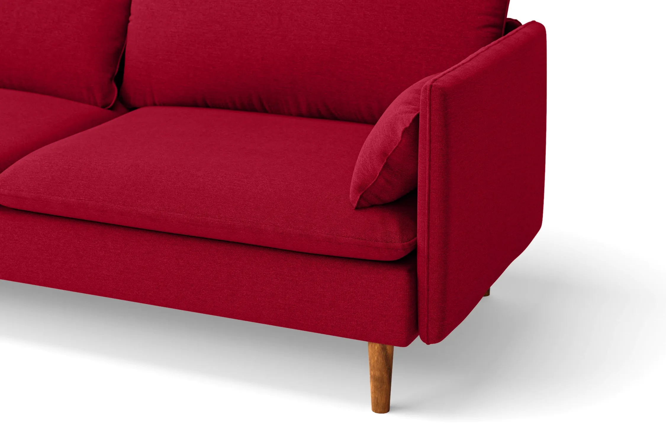 Tirreni Armchair Red Linen Fabric