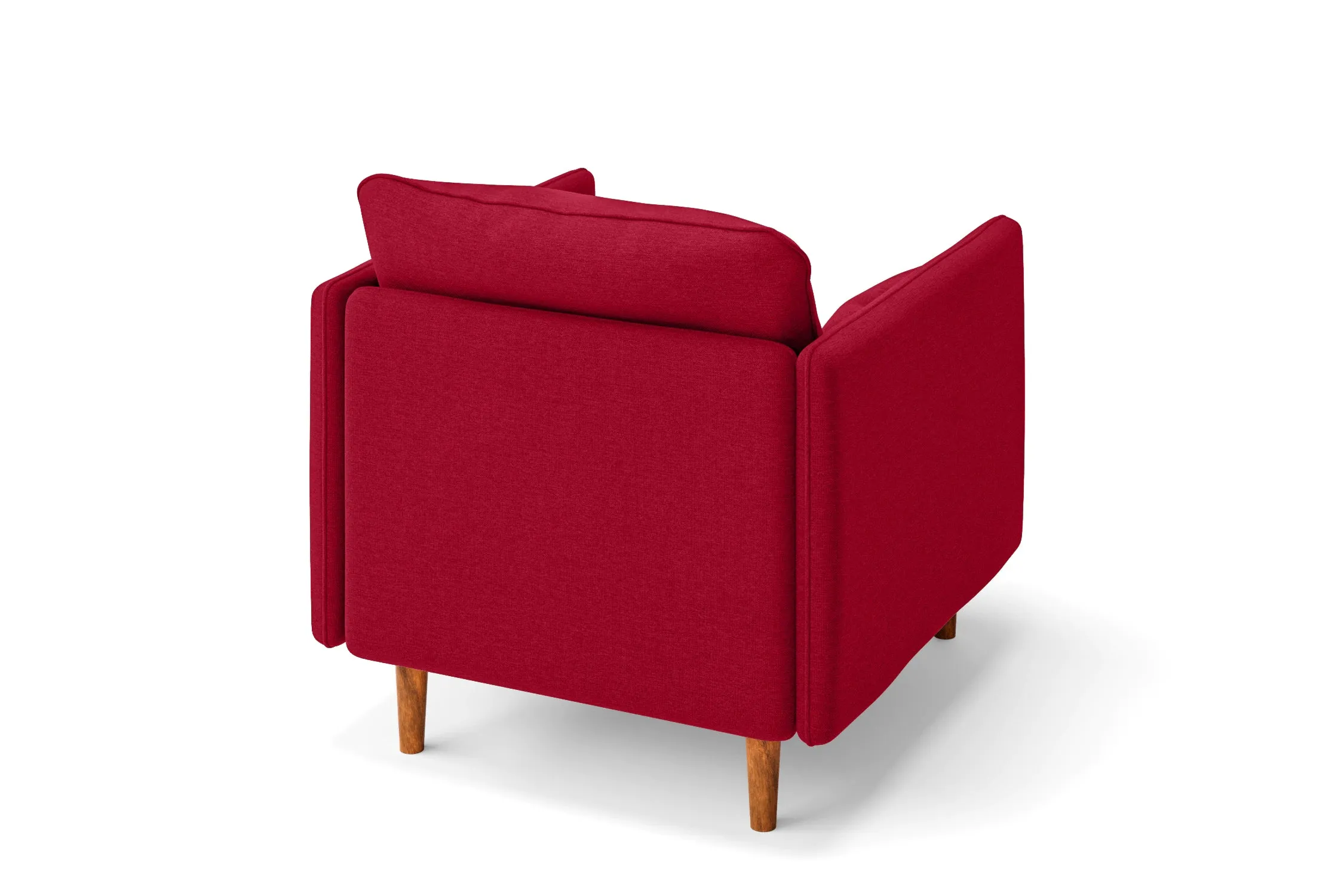 Tirreni Armchair Red Linen Fabric