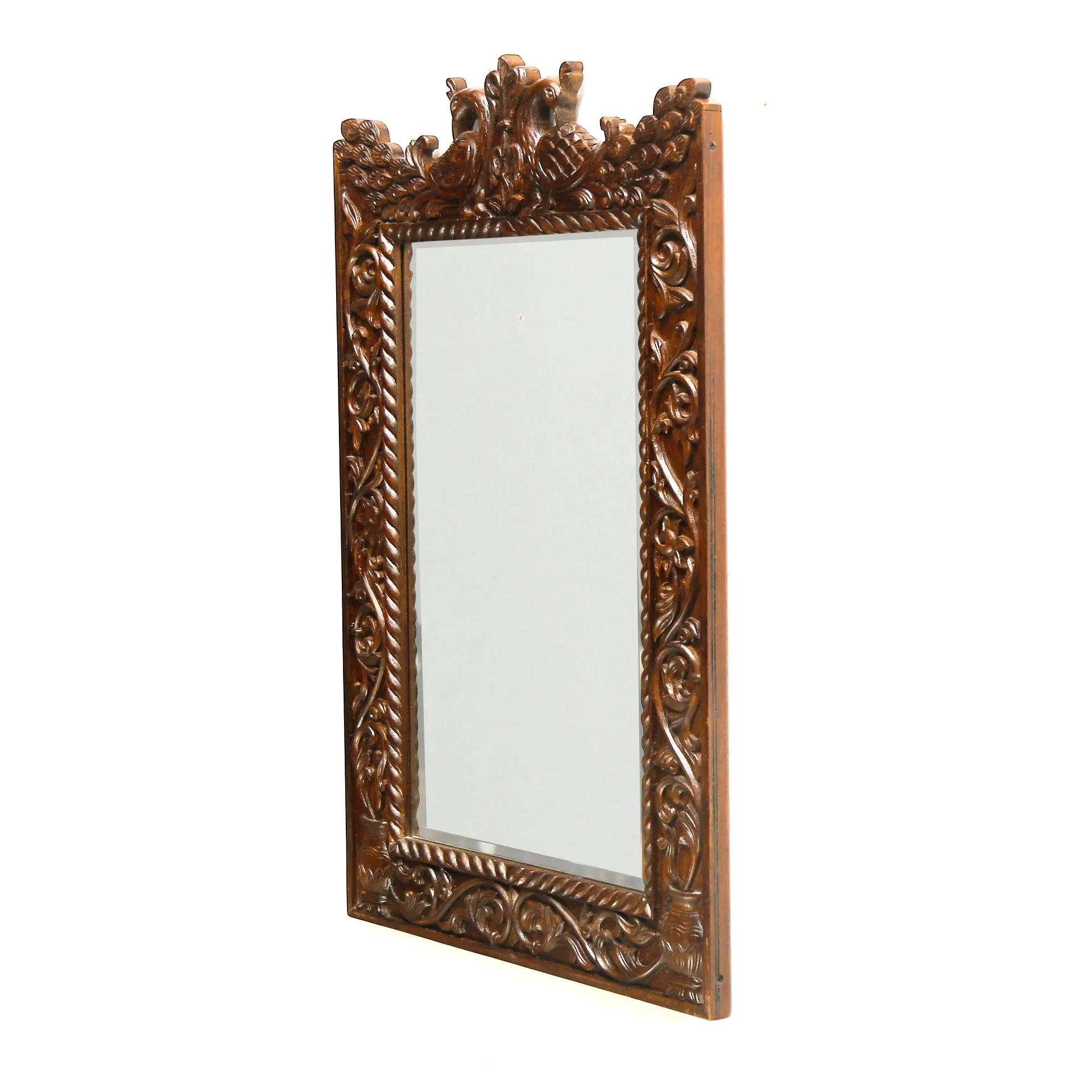 Traditional Carved Ethnic Mirror