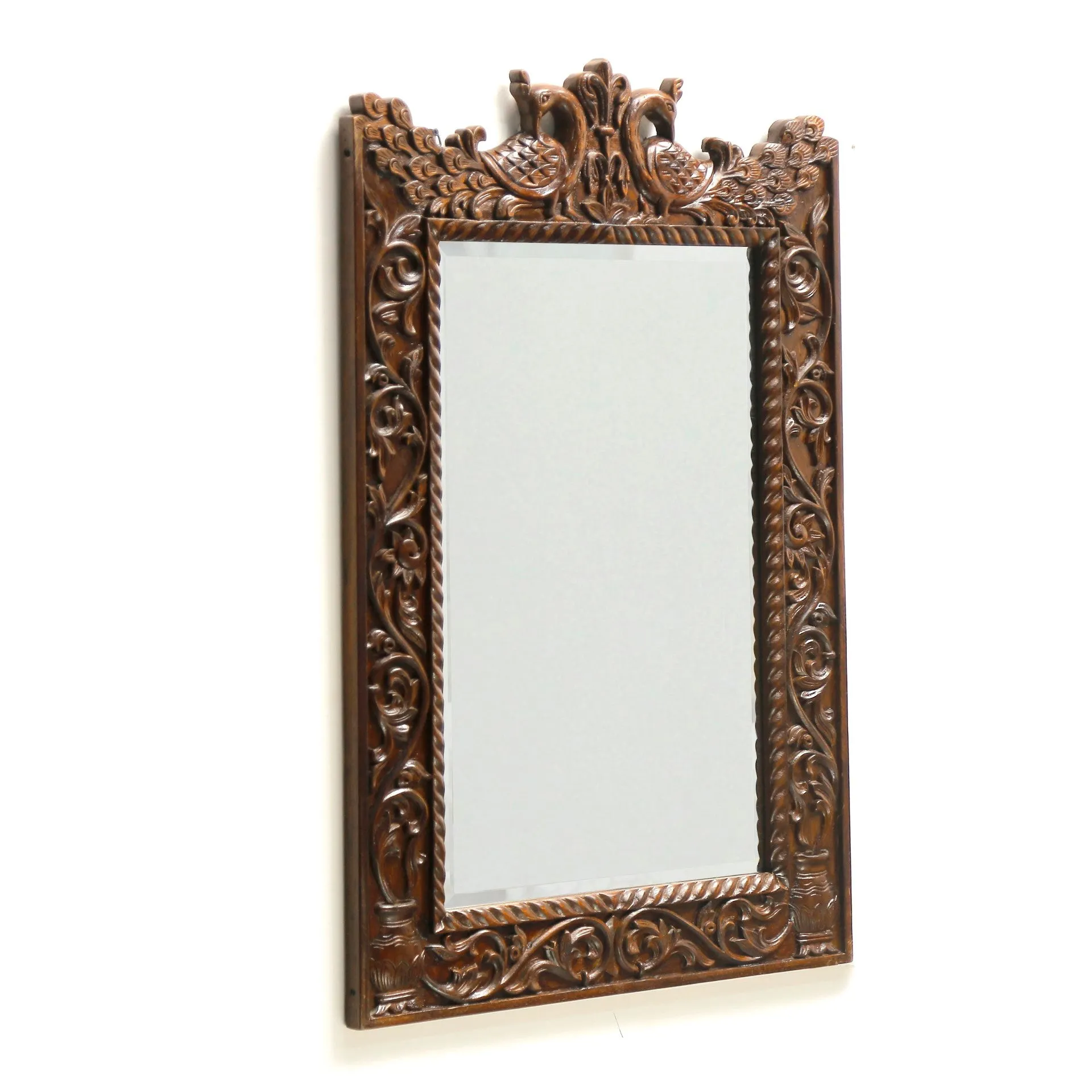 Traditional Carved Ethnic Mirror