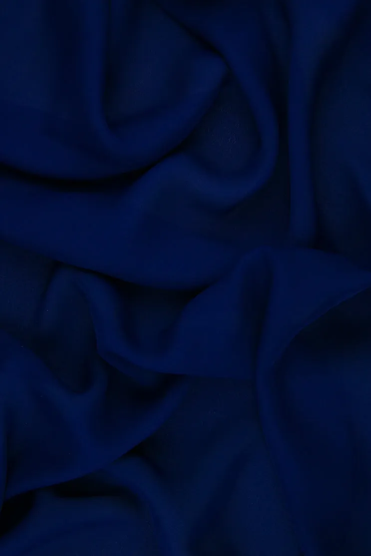 Ultramarine Silk Double Georgette Fabric