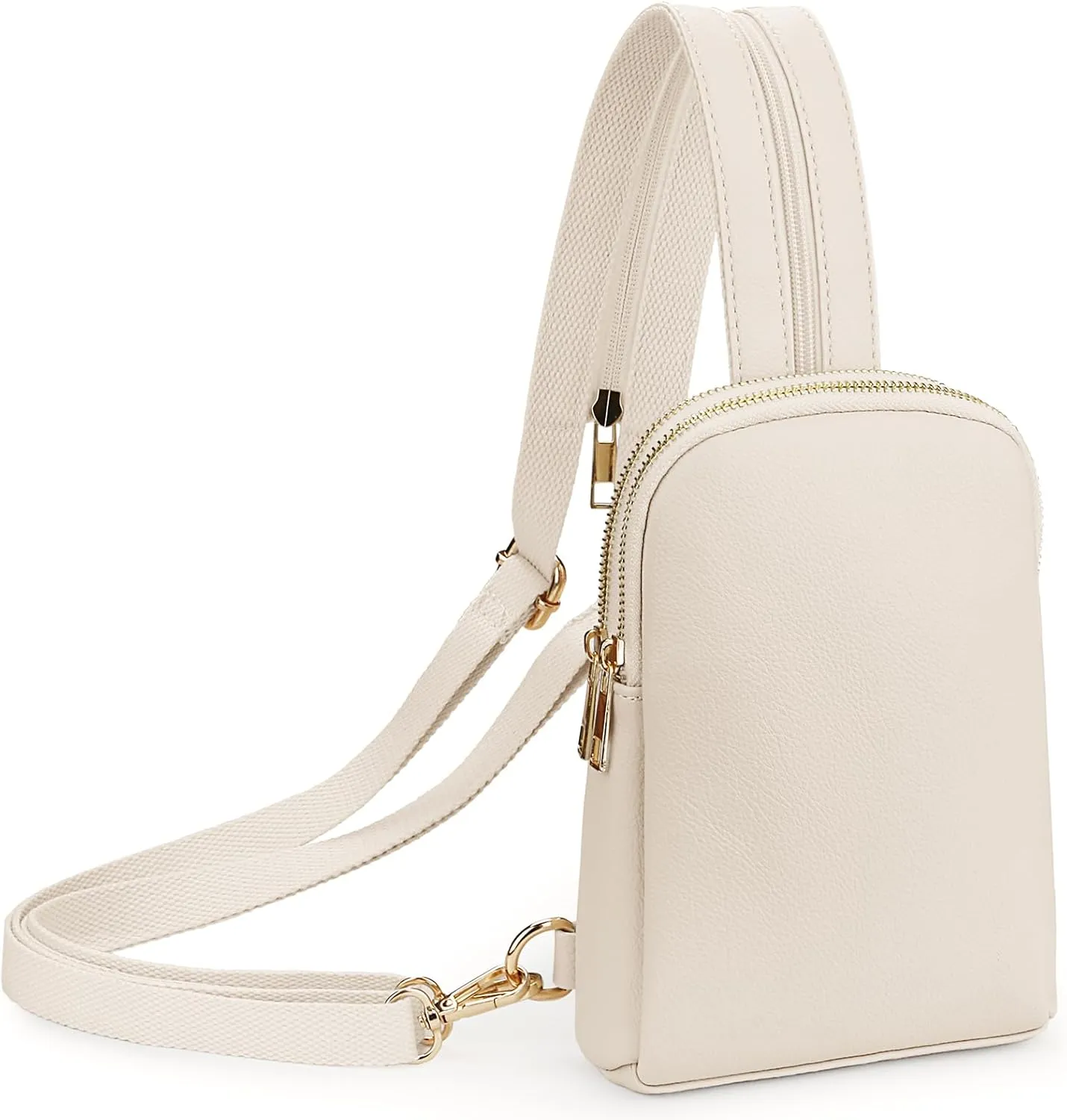 Uromee Sling Bag for Women Crossbody Purse Vegan Leather Fashion Fanny Pack Chest Bag Convertible Small Backpack