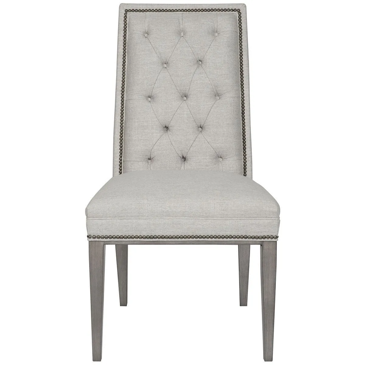Vanguard Furniture Norfolk Nickel Hanover Button-Back Side Chair