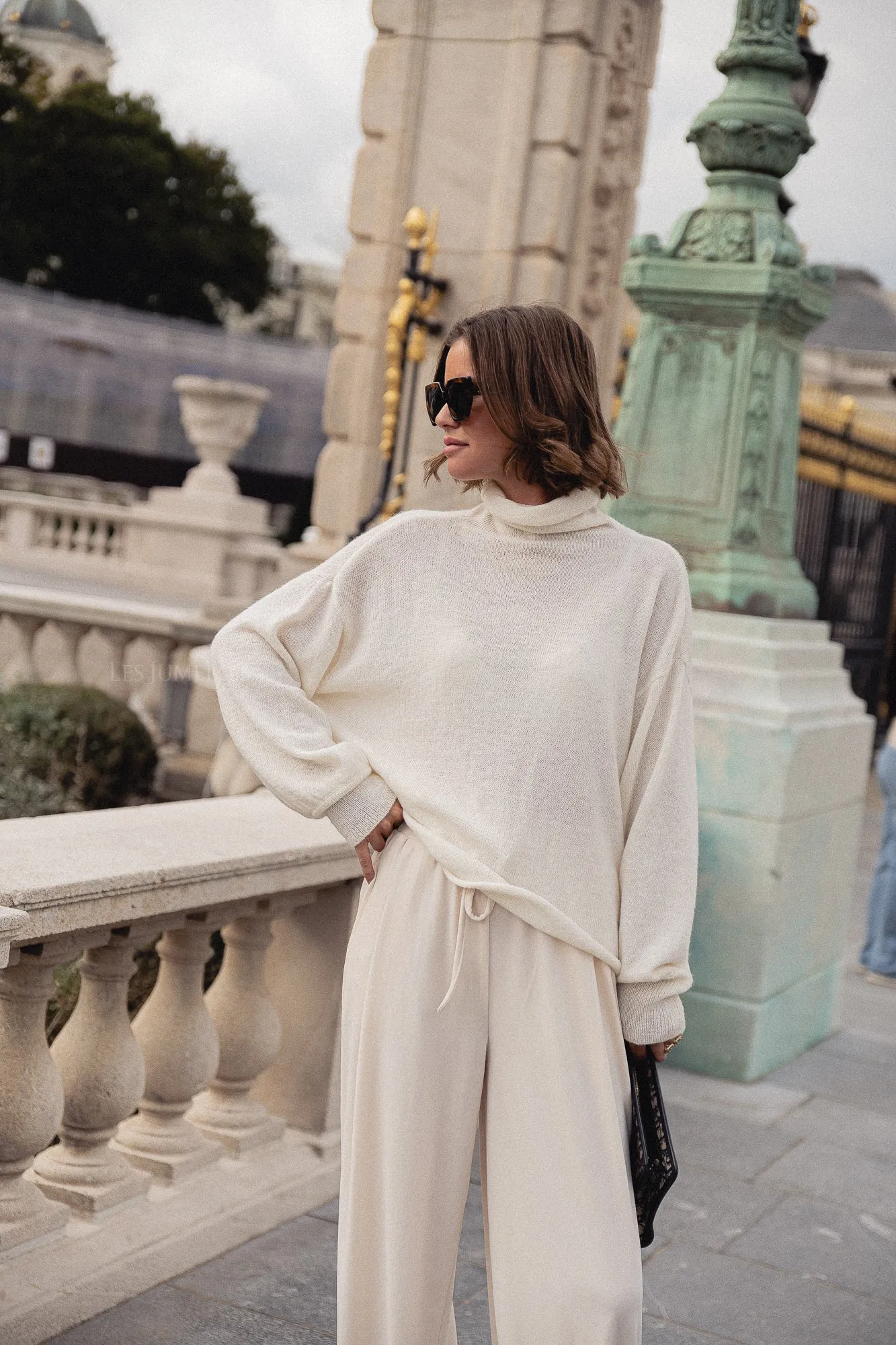 Veda velvet trousers ecru