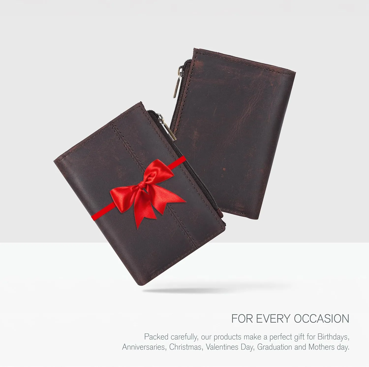 Wallet For Women Full Grain Leather - Small RFID Coin Purse Credit Card & ID Holder for Ladies,Bifold Wallets for Teenager