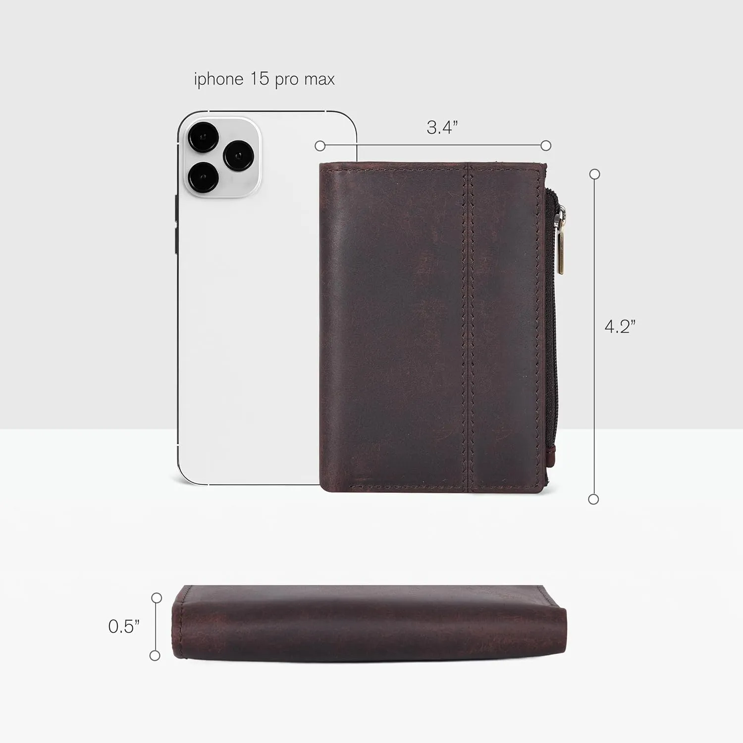 Wallet For Women Full Grain Leather - Small RFID Coin Purse Credit Card & ID Holder for Ladies,Bifold Wallets for Teenager
