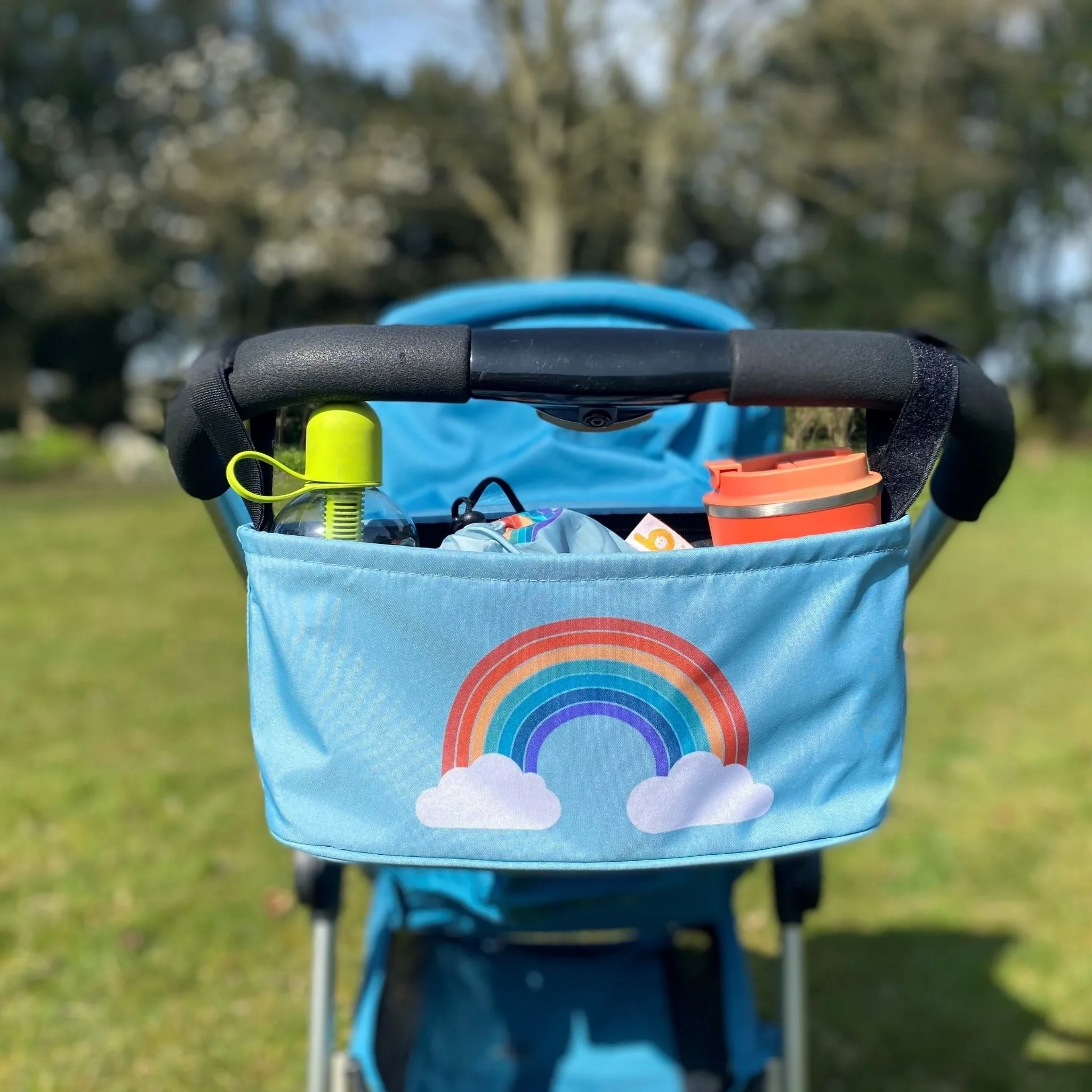 Wheelchair Organiser Bag - RETRO RAINBOW