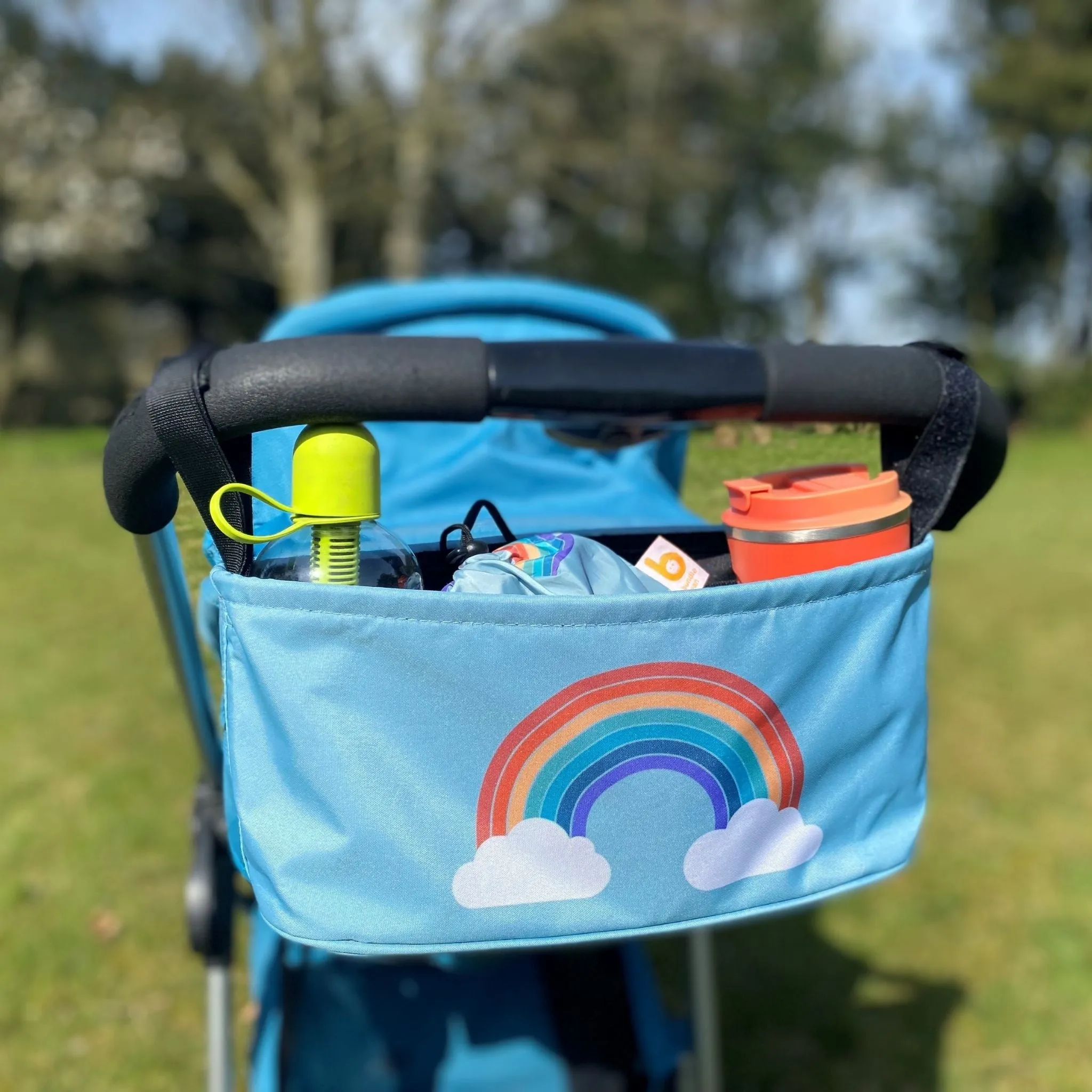 Wheelchair Organiser Bag - RETRO RAINBOW