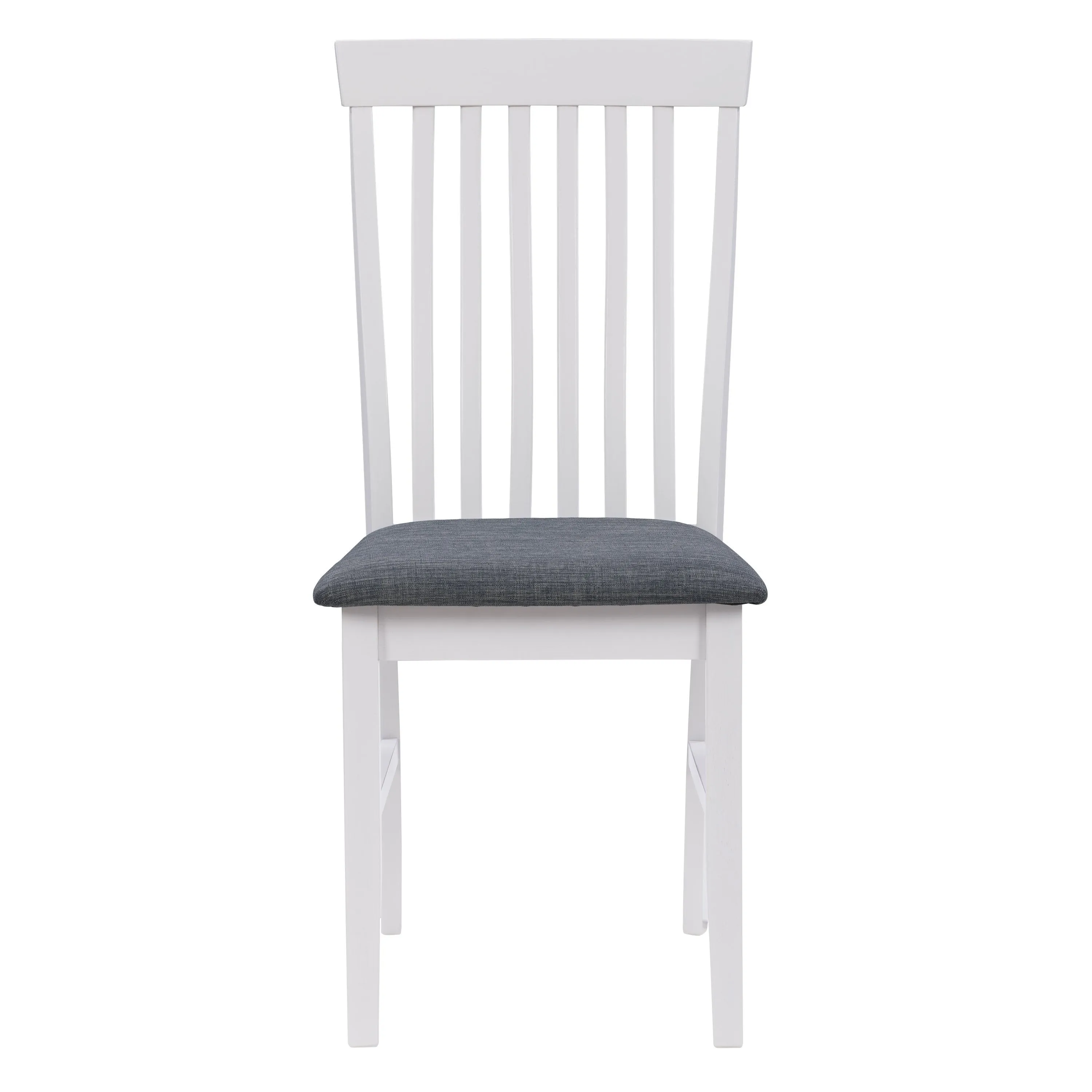 White Wooden Chairs, Set of 2