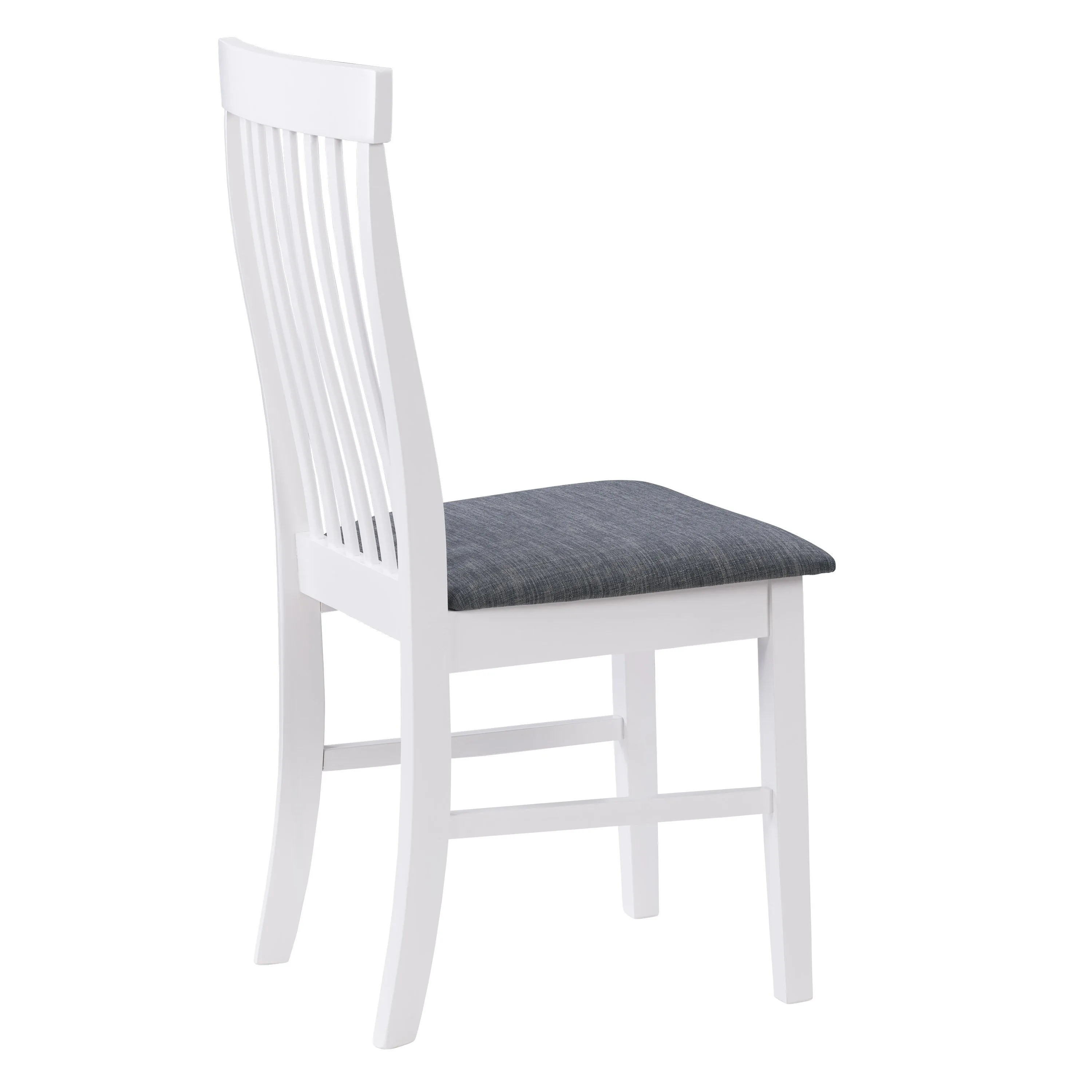 White Wooden Chairs, Set of 2
