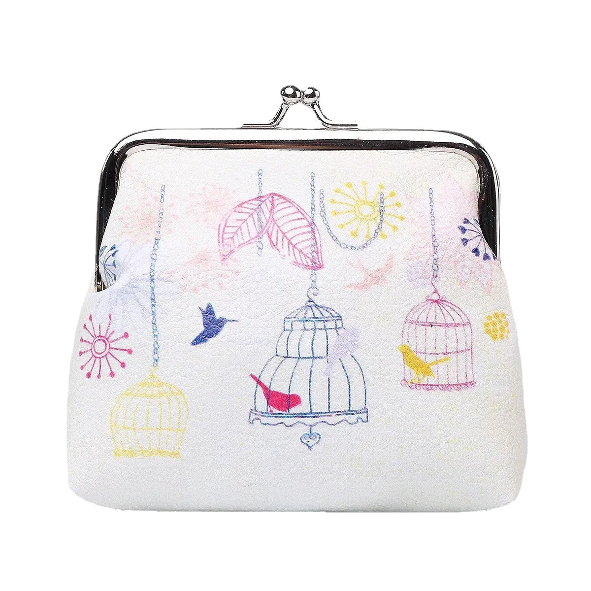 Women Girls Owl Butterfly Floral Mini Wallet Card Handbag Bag