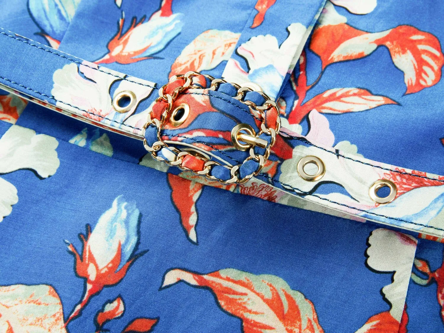 YAYING Printed Waist-fitted Dress