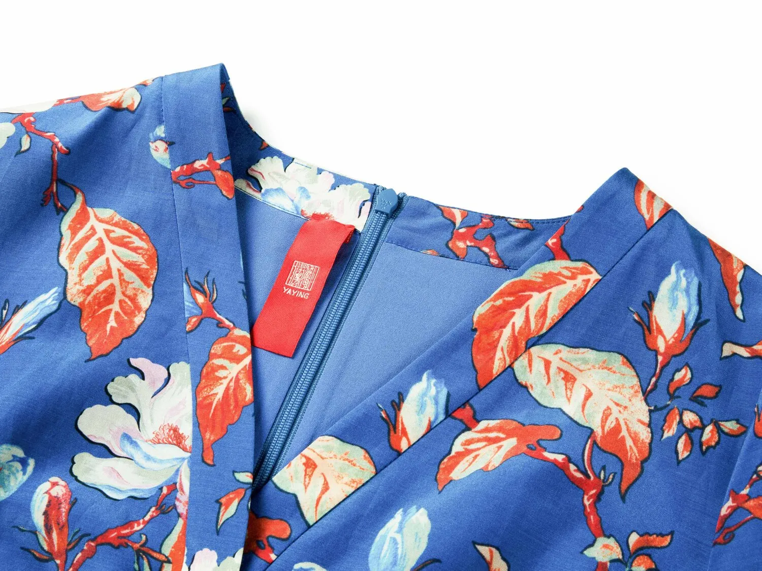 YAYING Printed Waist-fitted Dress