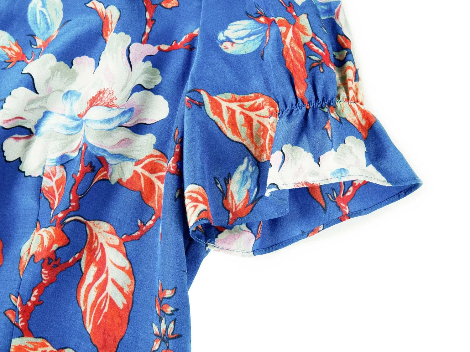 YAYING Printed Waist-fitted Dress